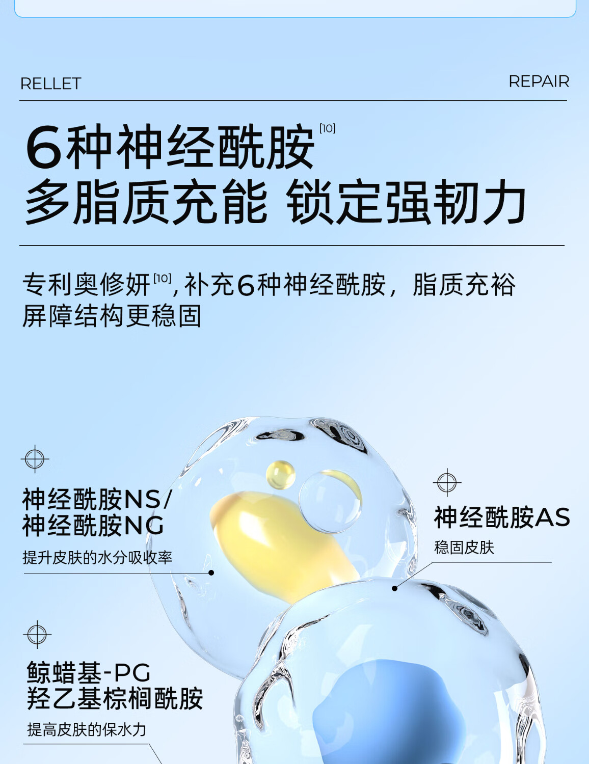 颐莲玻尿酸原液修护面膜28g*10片 补水保湿修护 3盒装