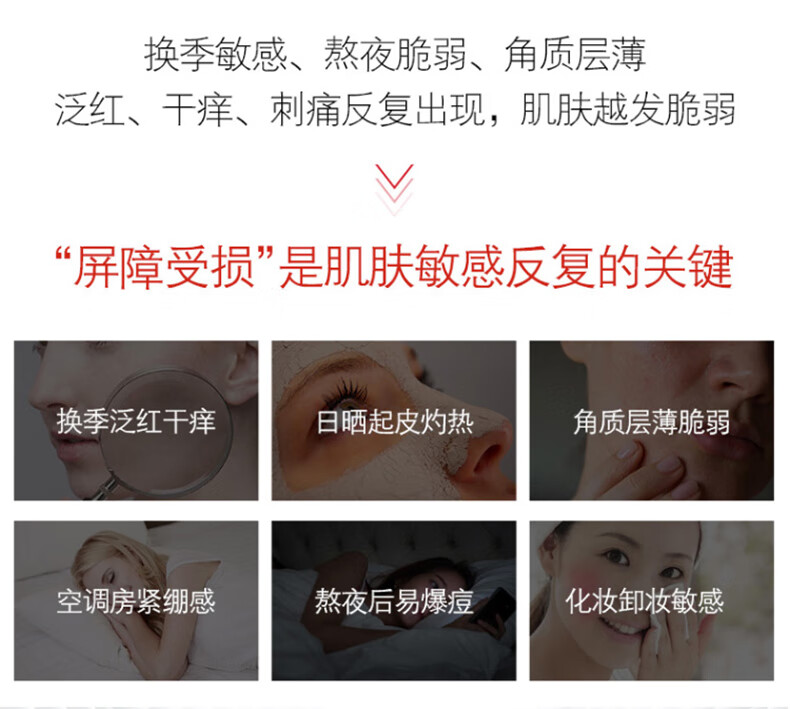 薇诺娜（WINONA）舒敏保湿特护霜极润水乳护肤品套装化妆品三八妇女节礼物女神节 2g清透防晒乳