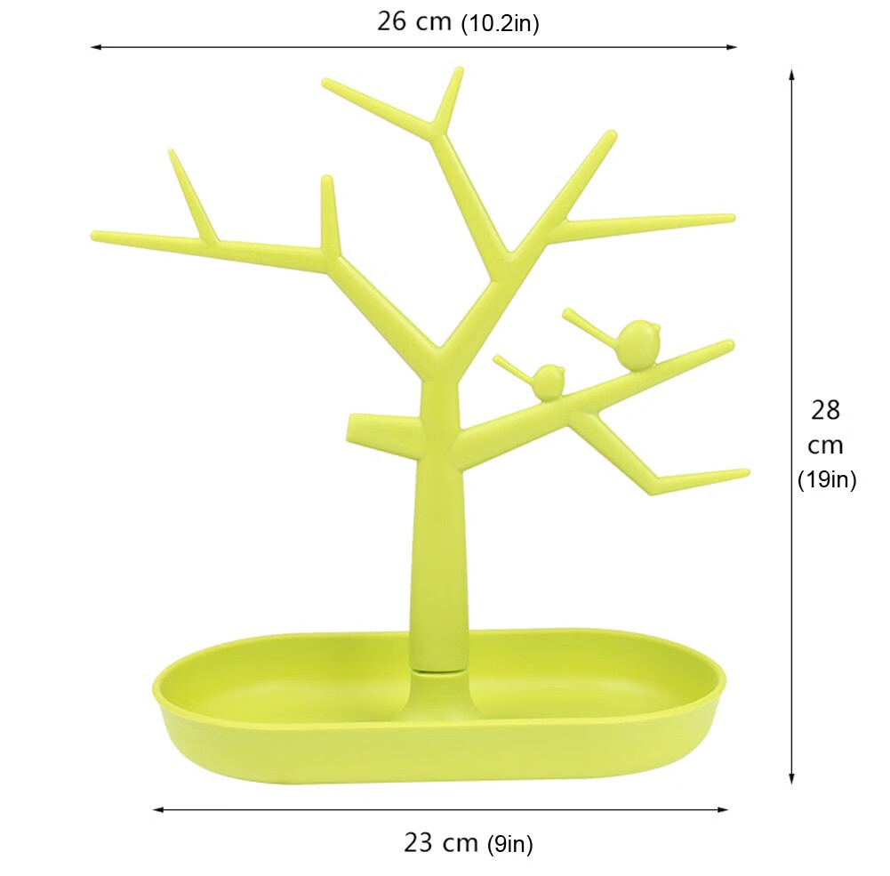 

CALDECOTT Shamrock Green, ювелирные изделия дисплей стойка дерево с птицей