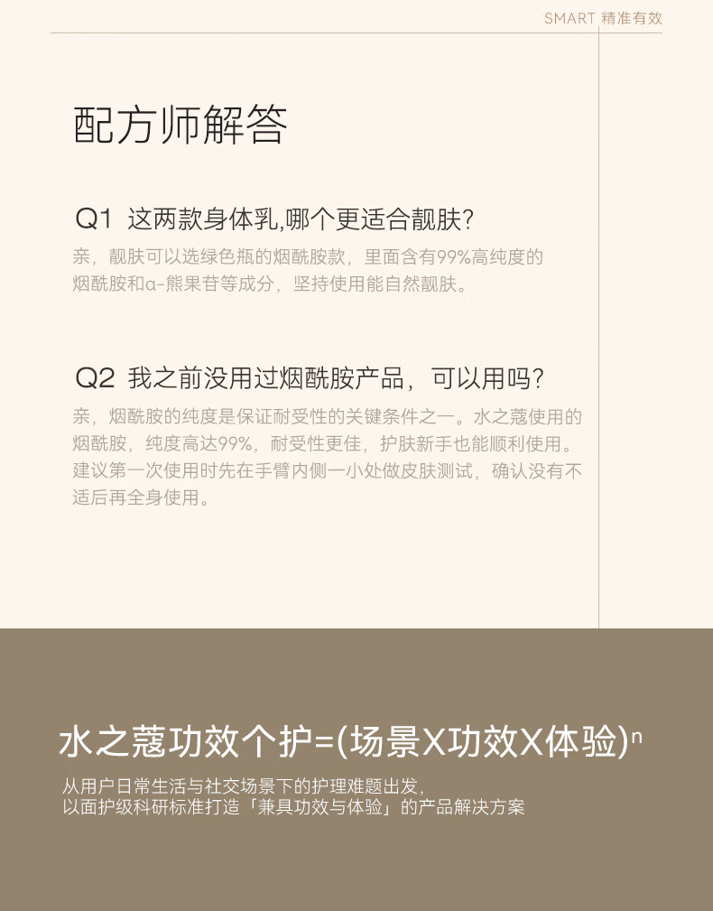 水之蔻身体乳女烟酰胺提亮补水保湿滋润身体酰胺男士润肤2支果酸嫩肤持久留香润肤乳男士. 【烟酰胺】身体乳 50g 2支详情图片19