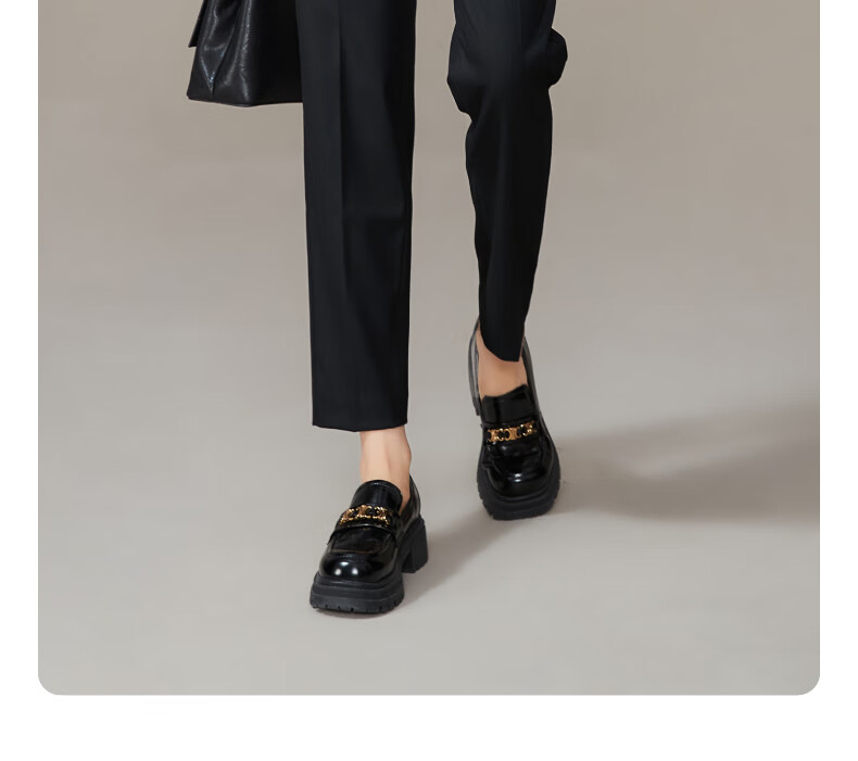 ESE-Y Spring New Nine-Point Gray Casual Pants for Women, TR Color-Spun High-Waist Cigarette Version Straight-Leg Trousers, Black, Size 27 23