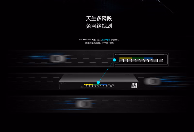 锐捷 RG-EG210G-P-H 8口千兆POE路由器一体机(图3)