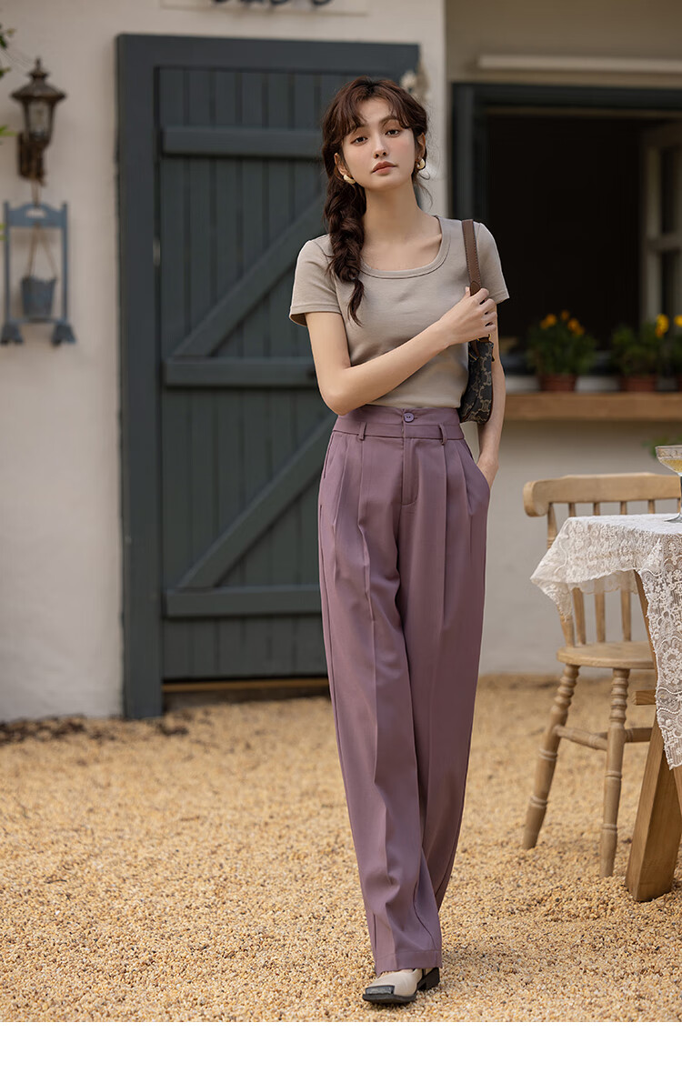 Mishow [] Women's Square Neck Short Sleeve T-Shirt 2026 Spring Summer New High-End Crop Top 47
