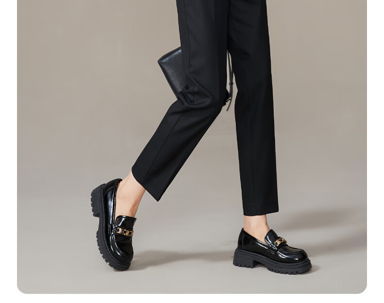 ESE-Y Spring New Nine-Point Gray Casual Pants for Women, TR Color-Spun High-Waist Cigarette Version Straight-Leg Trousers, Black, Size 27 21