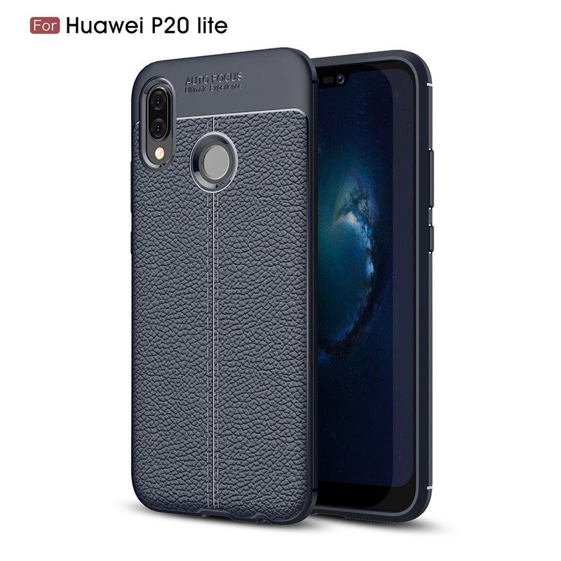 

Fecoprior Темно-синий, Задняя обложка для Huawei P20 Lite P20Lite Чехол