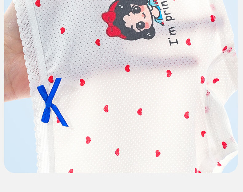 Mianqixiong Girls' Underwear, Ice Silk Mesh Breathable Children's Boxer Briefs, No Wedgie, M030-4 Pack-XL 5