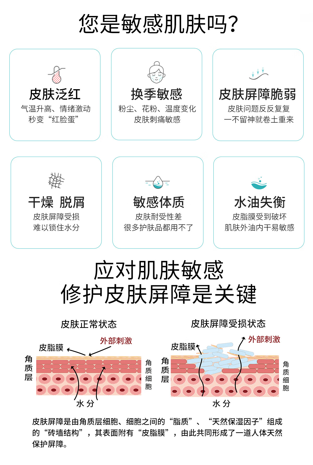 冰溪皮肤屏障修护水120ml 舒缓肌肤敏感肌肤爽肤水化妆水补水