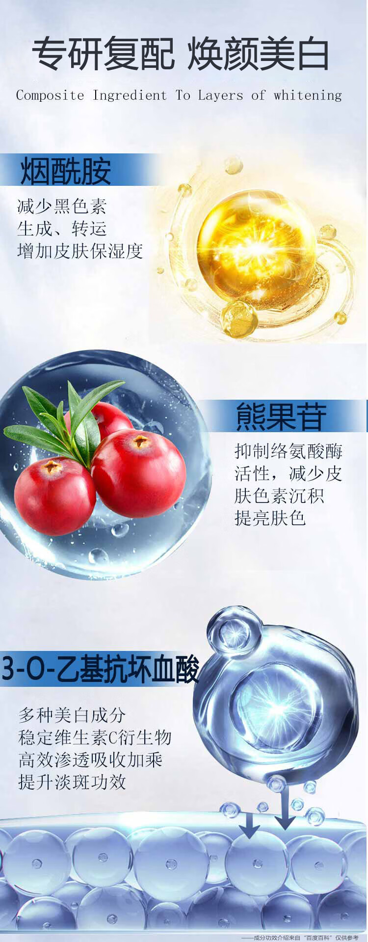 同仁堂烟酰胺美白祛斑精华液补水保湿提亮肤色原液 一瓶 50ml