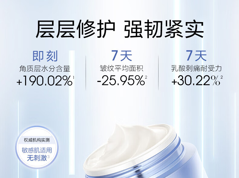 珀莱雅源力修护面霜2.0女肌源补水保湿紧致抗皱舒缓礼物送女友官旗 盈润霜50g
