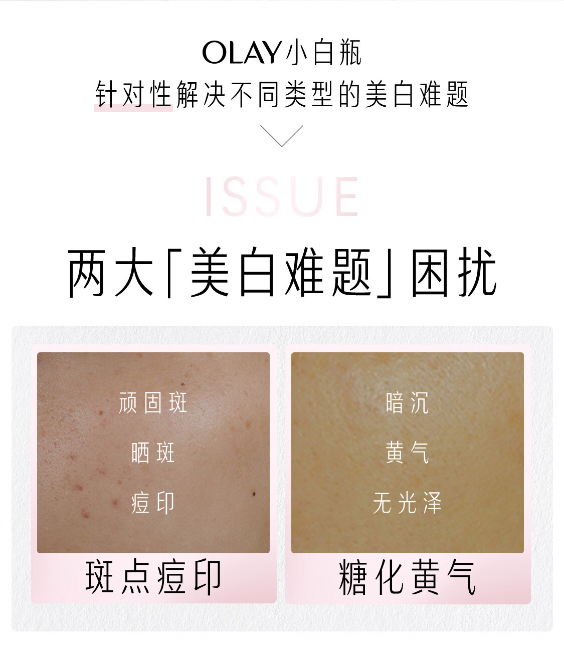 玉兰油（OLAY）淡斑小白瓶二代护肤礼盒美白精华液烟酰胺痘印小样旅行装女友生日 【共35ml】淡斑小白瓶4支