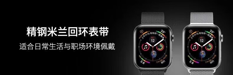 8，HONDOOXN【工廠直供】適用蘋果手表表帶apple iwatch米蘭尼斯表帶 ultra2/ 玫瑰金【米蘭蘋果表帶】 【38/40/41MM】表磐通用