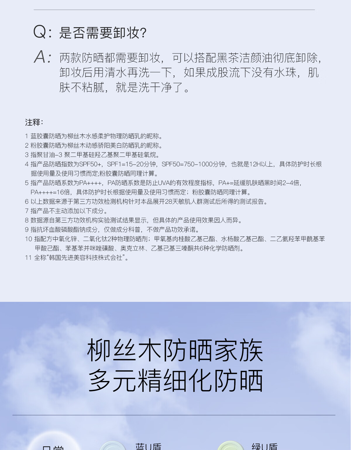 柳丝木（Ositree）防晒霜乳spf50+女面部美白物理学生军训户外海边高倍情人节礼物 【蓝胶囊】物理防晒45g