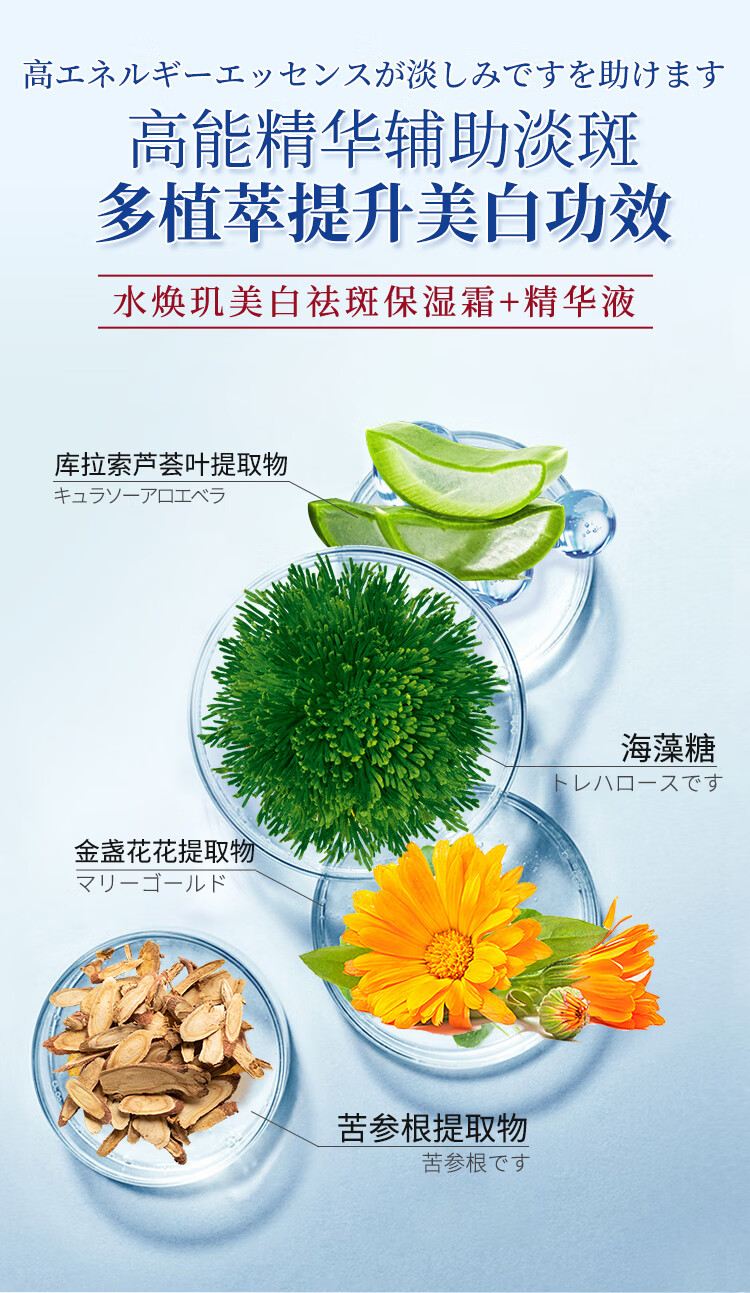 水焕玑美白祛斑霜精华液淡斑去斑淡化黑色素补水提亮去黄改善暗沉肤色 单盒装【加贈面膜1盒】