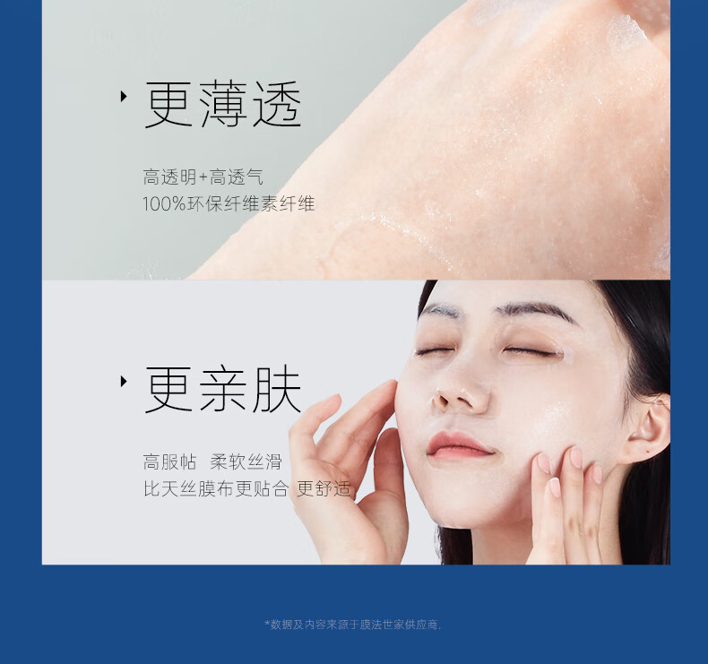 膜法世家 蓝水光面膜小蓝仓补水保湿纳米蓝铜胜肽敏感肌舒缓 2片