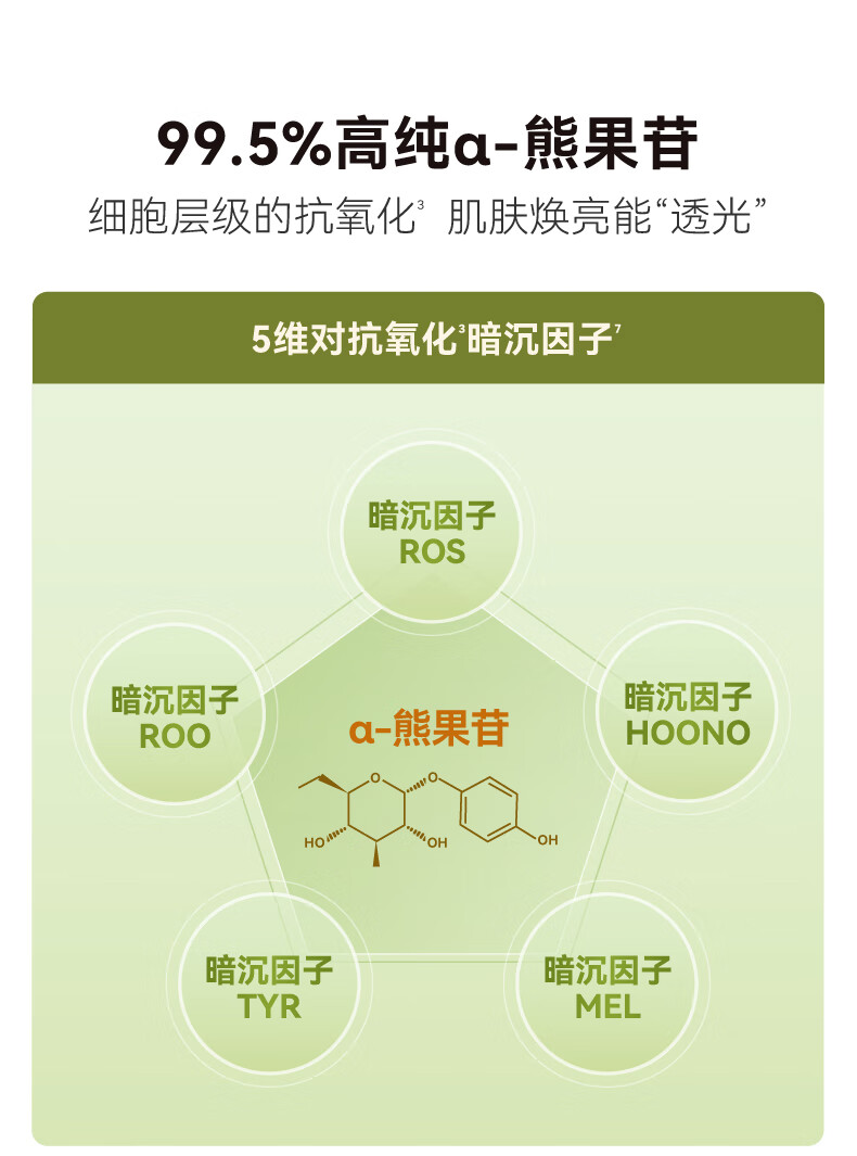 HBN发光水α熊果苷精萃水提亮肤色补水保湿爽肤水湿敷水妇女神节礼物 【38同价】发光水150ml*2