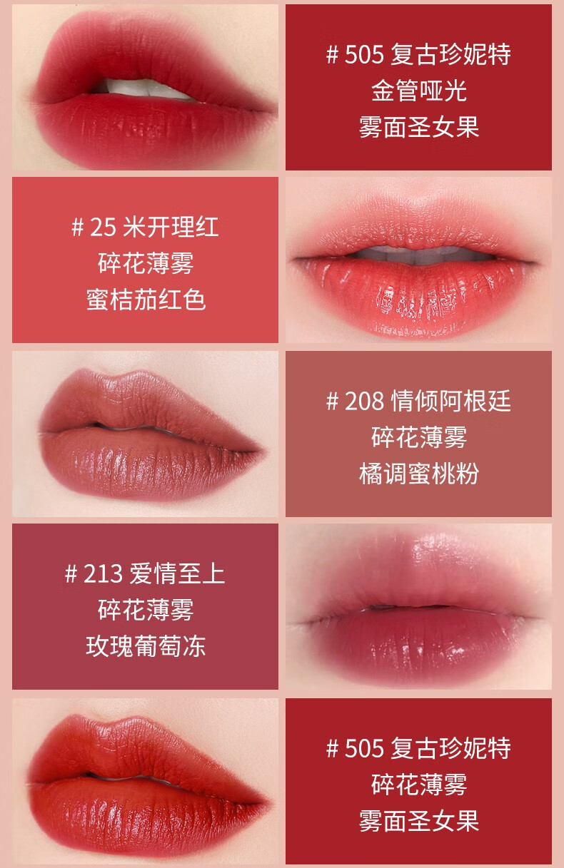 古驰（GUCCI）金管柔雾哑光口红华缎滋润金管碎花细管 金管哑光口红#208