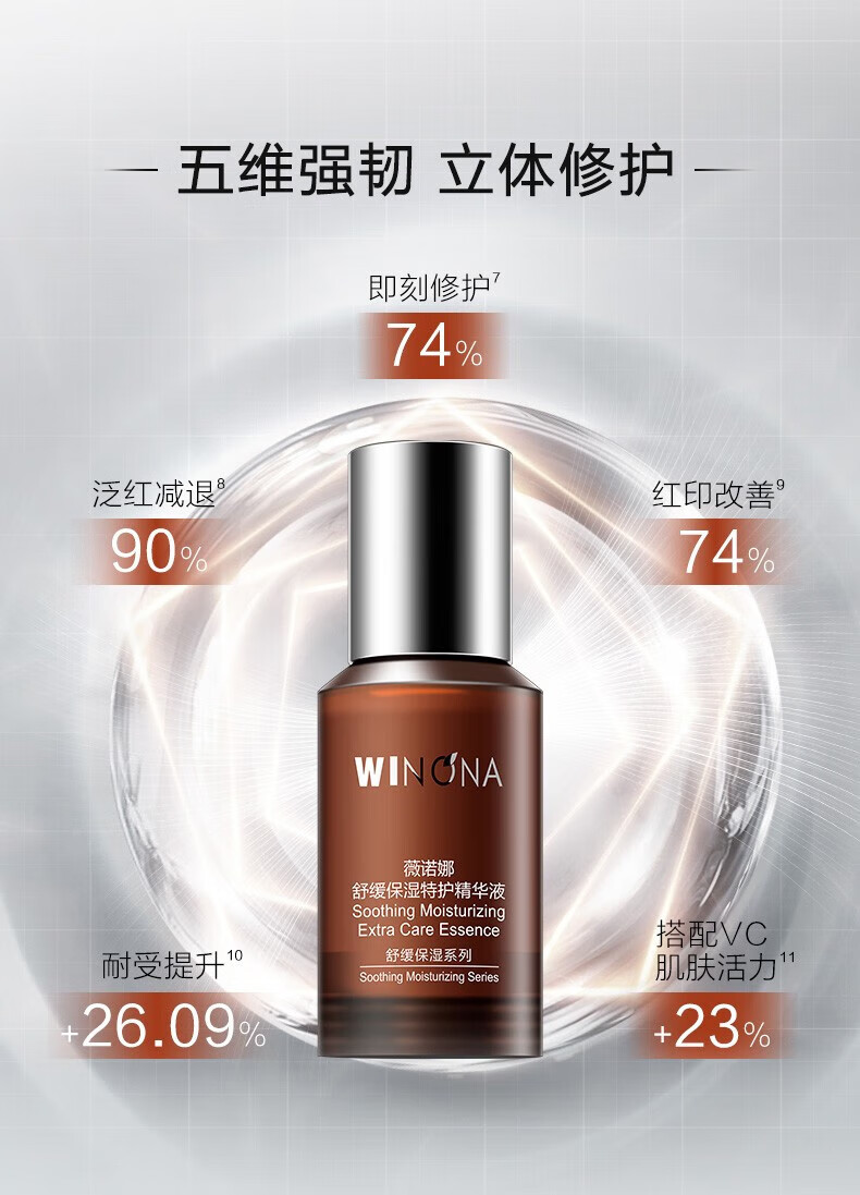 薇诺娜 WINONA舒缓保湿特护精华液5ml 修护肌肤屏障维稳补水滋润 敏感肌可用