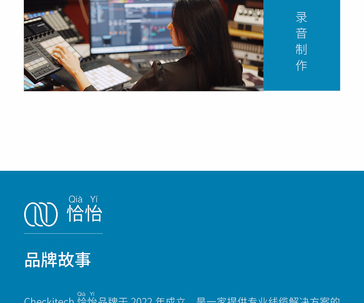 Checkitech/恰怡镀金双直头大二芯插图15