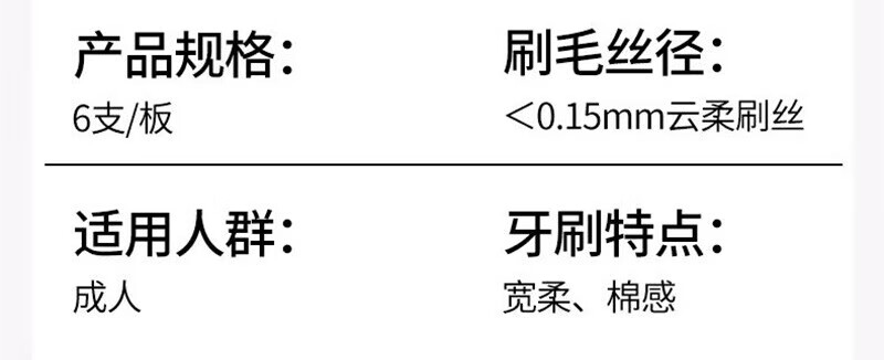 洋臣超市同款宽头密丝柔高档牙刷成人软软毛深层家用高密清洁毛高密家用深层清洁口腔 软毛 12支 共2盒详情图片17