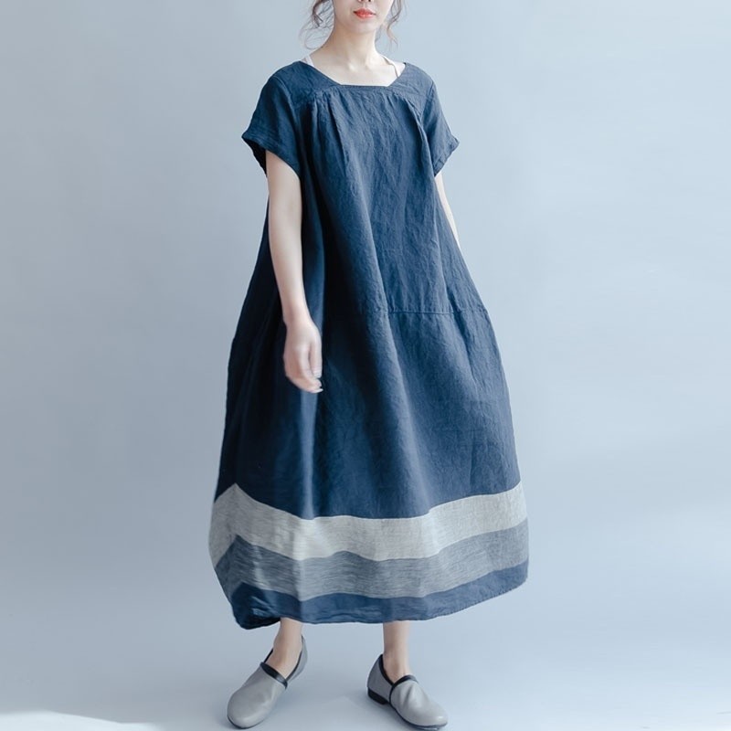 

Jiesenlang Темно-синий, лето платье