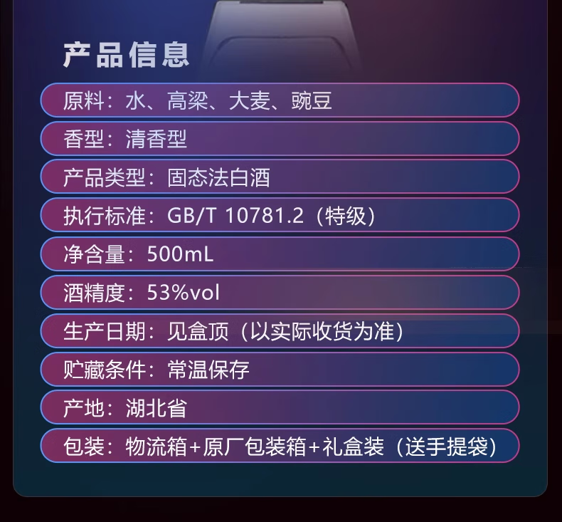 17，古井貢酒   55度獻禮版禮盒+53度黃鶴樓經典禮盒組郃 白酒禮盒送禮 55度 500mL 2盒 （55度+53度）