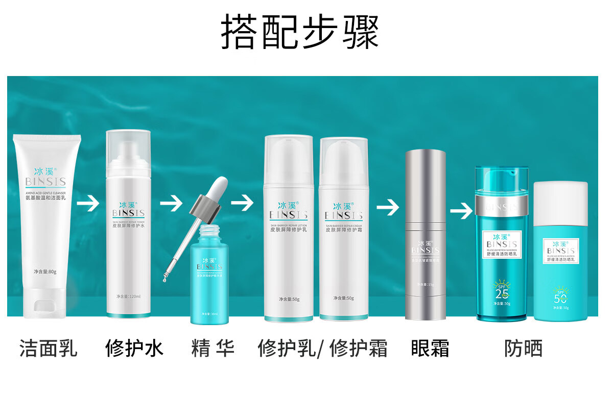 冰溪皮肤屏障修护乳30g舒缓不刺激清爽修护敏感肌肤补水保湿乳液水润