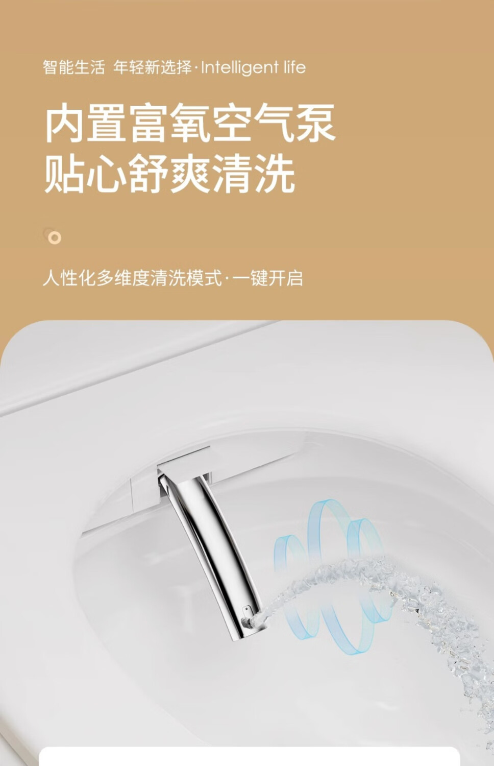 36，科勒（KOHLER）小戶型智能馬桶58cm小尺寸無水壓限制 標配版（白色）無水壓限制 400mm