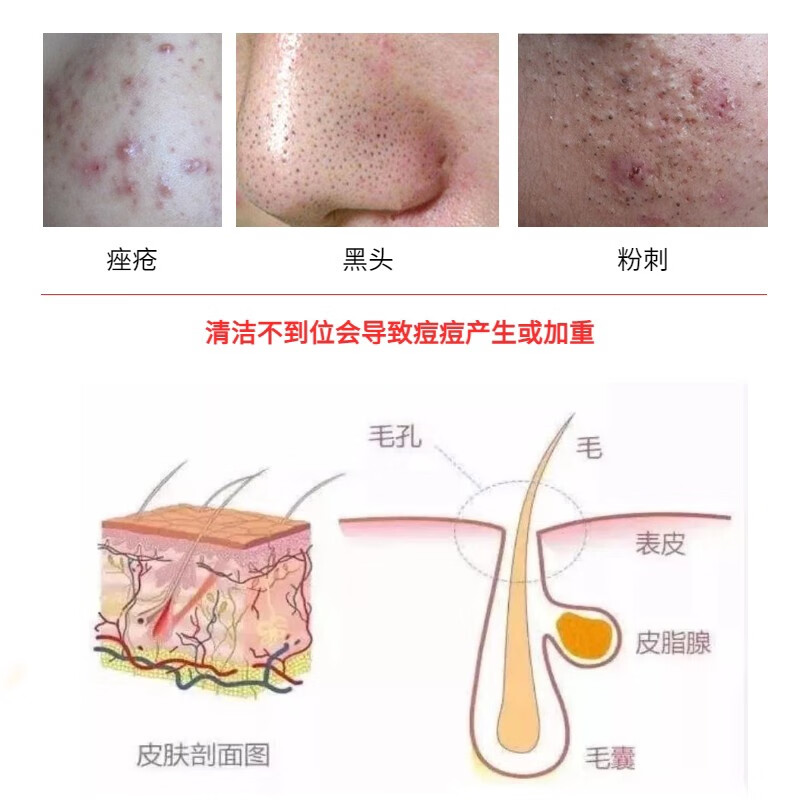 RUMEGIE云美集亮颜氨基酸洁面膏控油防痘深层清洁清爽不紧绷洗面奶80ml