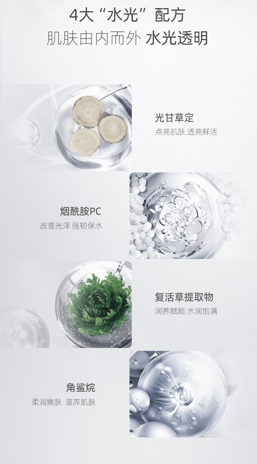 润百颜润百颜水光保湿水乳护肤补水套组试用旅行装华熙生物 水30ml+乳15g