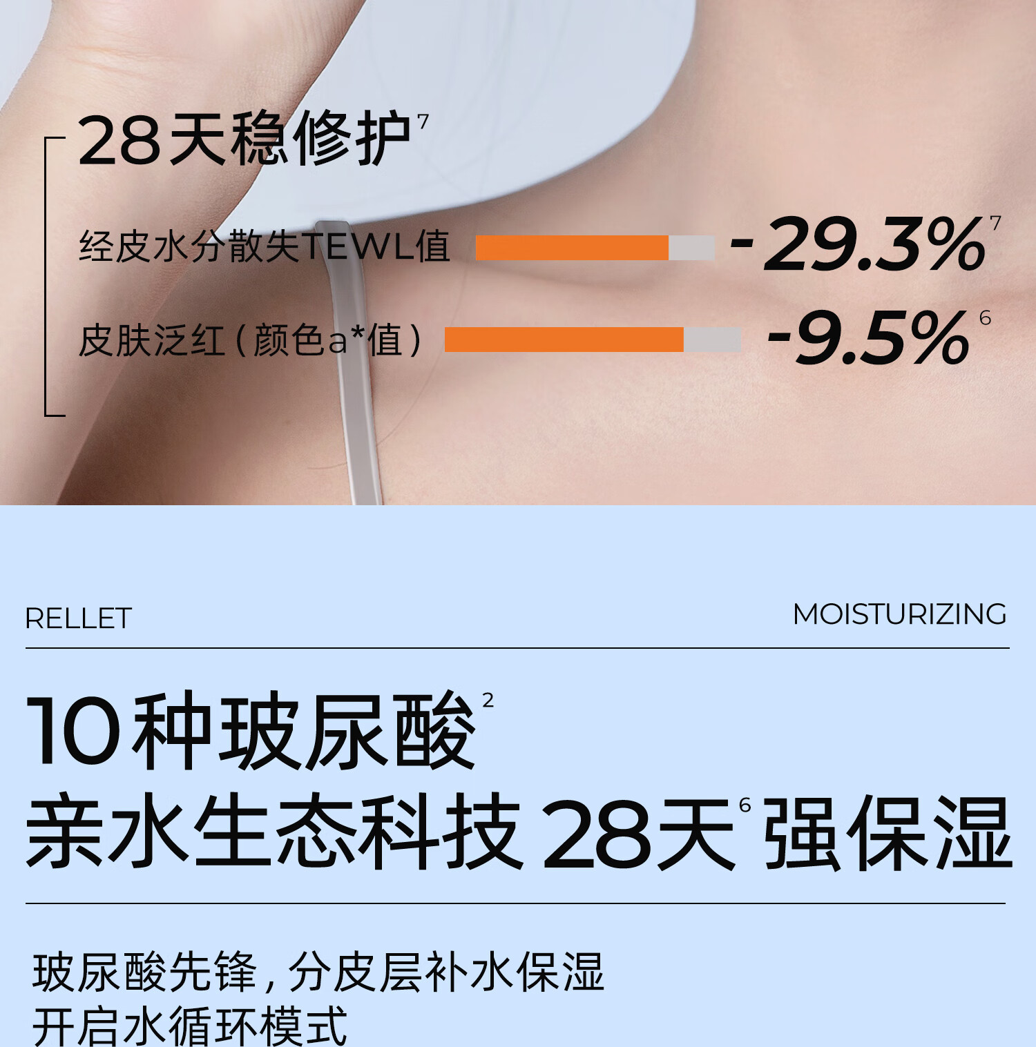 颐莲玻尿酸嘭润修护水乳 高保湿补水修护舒缓水乳组合