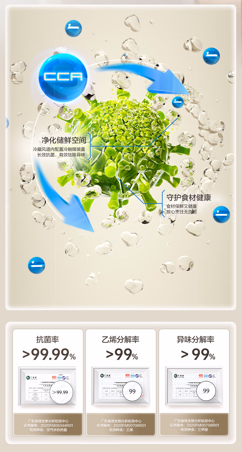 容声冰箱多门法式BCD-458E30FZGAZ