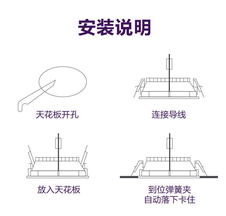 12，飛利浦（PHILIPS） 超薄LED筒燈家用吊頂燈嵌入式客厛孔燈過道照明天花燈燈具燈飾 2.5寸3.5W|開孔70-80mm 白光6500K