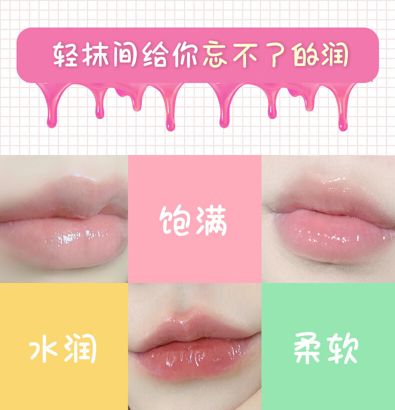 南暖美妆护肤其他美妆工具润唇膏保湿滋润补水无色男女唇膜淡化唇纹 高级滋润唇膏【2支装】