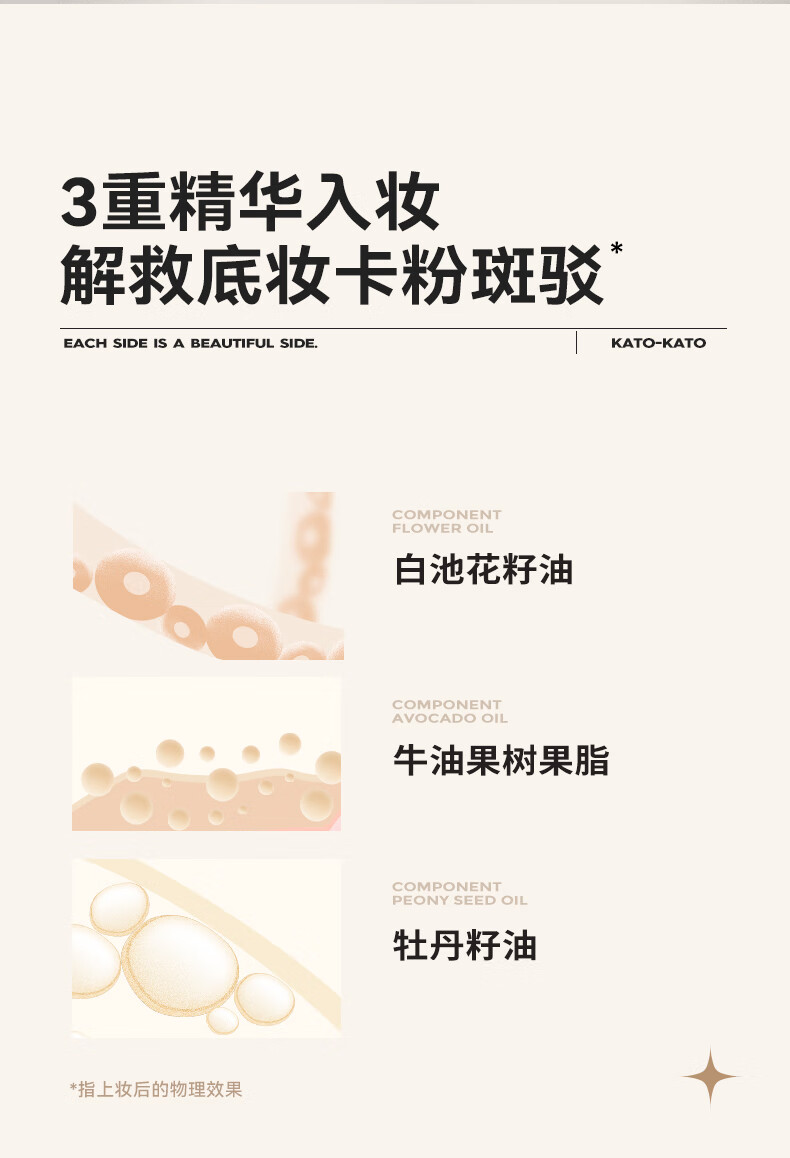 KATO-KATO【38抢购】散粉定妆持久遮瑕不易脱妆轻薄蜜粉干油皮国货 升级裸色的（多肤质适用）