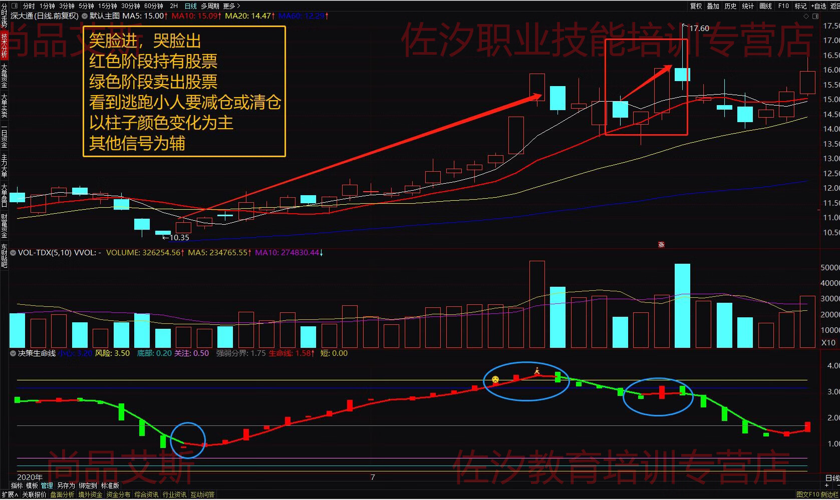 6，決策生命線 通達信指標公式 副圖 源碼 無加密 無未來