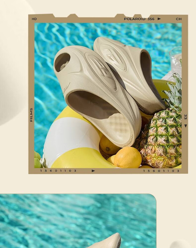 QIAODAN FE Slippers, Men's Shoes, Sports Sandals, Summer Outdoor Casual Slippers, Lightweight Soft-Soled Beach Slippers 11