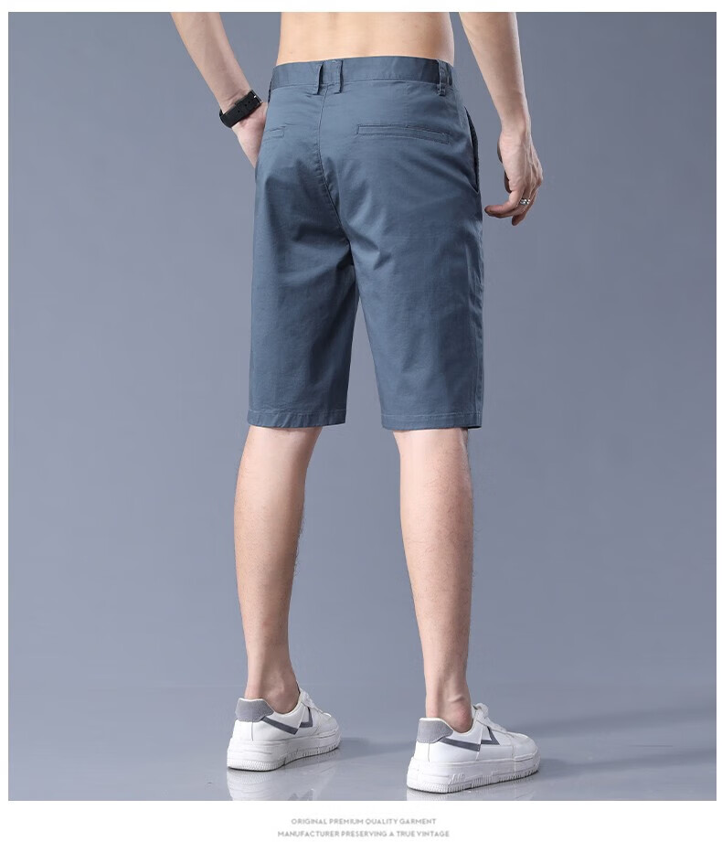 Jeanswest Men's Summer Solid Color Casual Versatile Five-Point Shorts New Sports Ice Silk Cool Straight Pants 23