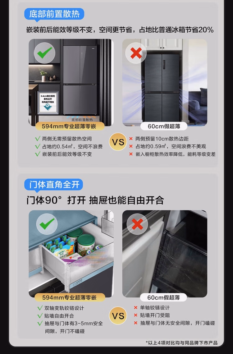 海尔冰箱十字开BCD-518WGHTDB9YSU1