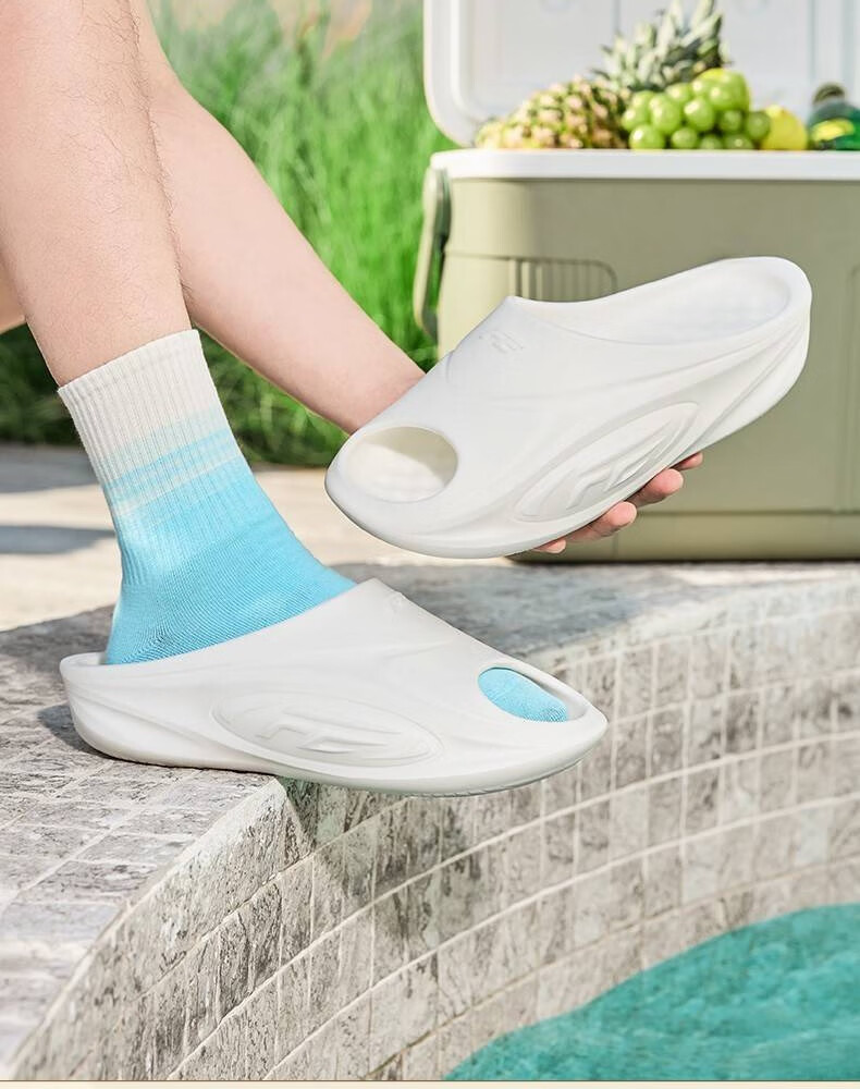 QIAODAN FE Slippers, Men's Shoes, Sports Sandals, Summer Outdoor Casual Slippers, Lightweight Soft-Soled Beach Slippers 15
