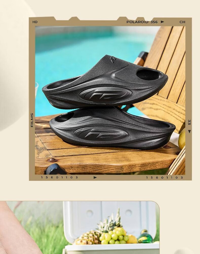 QIAODAN FE Slippers, Men's Shoes, Sports Sandals, Summer Outdoor Casual Slippers, Lightweight Soft-Soled Beach Slippers 14