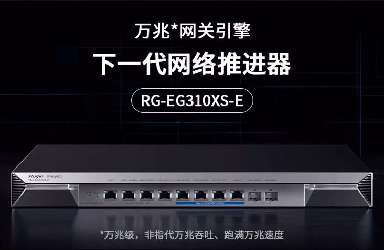 锐捷RG-EG310XS-E企业级网关路由器双WAN口 千兆路由器(图1)