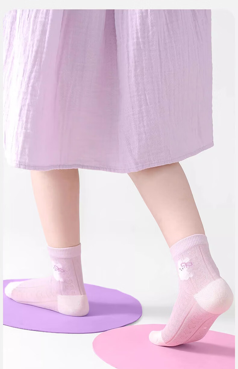 Mianqixiong Children's Socks, Summer Thin Pure Cotton Kids' Socks, Girls' Baby Boys' Summer Socks, Baby Girls' Spring And Summer Mesh Short Socks 24