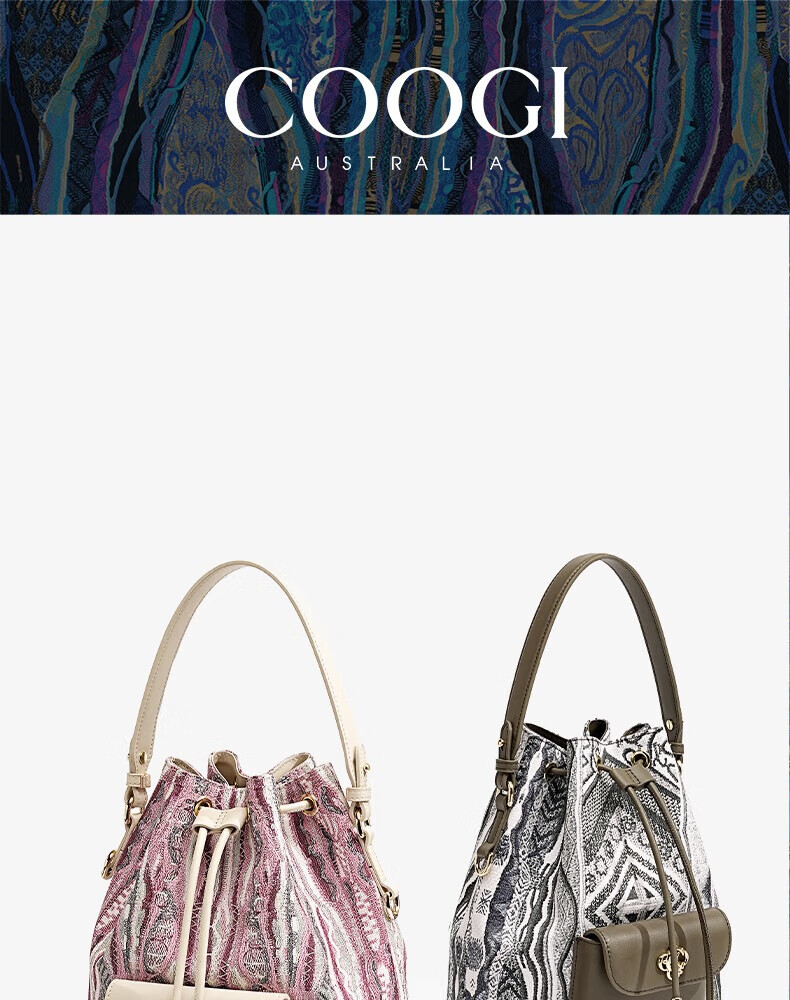 COOGI [Celebrity Style] Women's Handbag, Light Luxury Bucket Bag, Large Capacity, Birthday Gift for Girlfriend Or Wife 1