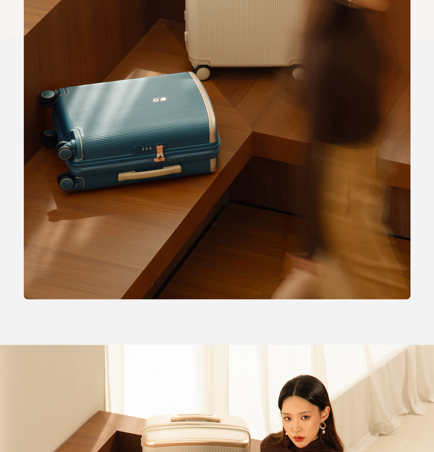 Echolac Dynasty Three Generations Light Luxury Noble High-Quality Luggage, Large Capacity Password Lock Suitcase, Scratch-Resistant And Wear-Resistant Trolley Case PC301 3