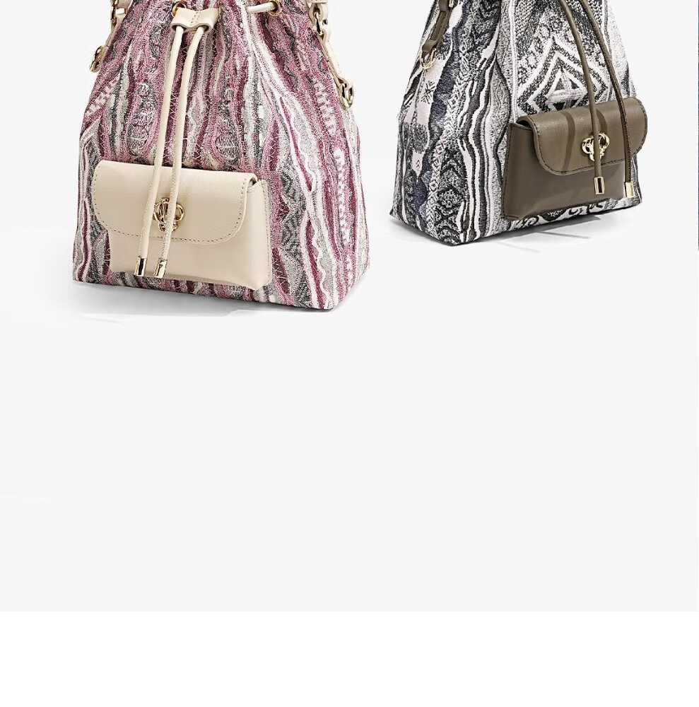 COOGI [Celebrity Style] Women's Handbag, Light Luxury Bucket Bag, Large Capacity, Birthday Gift for Girlfriend Or Wife 4