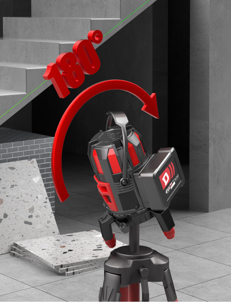 DELIXI ELECTRIC Green Light 5-Line Infrared Level Dual Power High Precision Strong Light Fine Line Auto Leveling Laser for Outdoor Construction Site 13