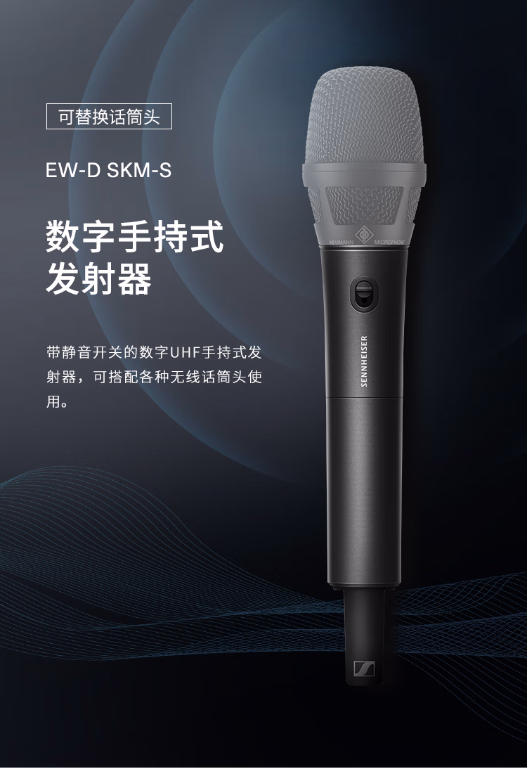 EWDP KK205 专业手持无线麦克风会议舞台演出直播K歌无线话筒套装