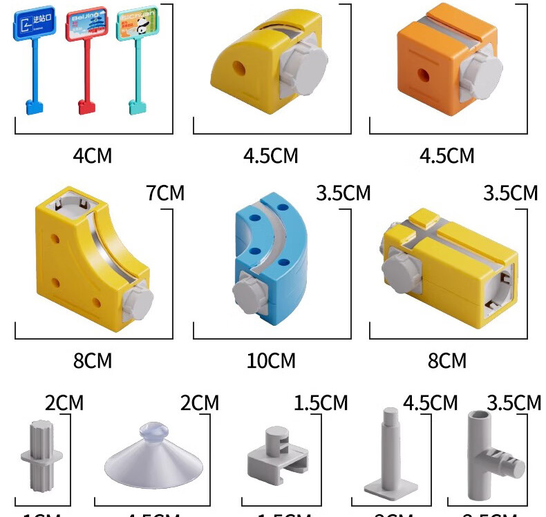 SHANGYUN Children's Toy Car for Boys, Anti-Gravity Track Roller Coaster, Educational Assembly DIY Train, Birthday Gift for Ages 3-6, 10 17