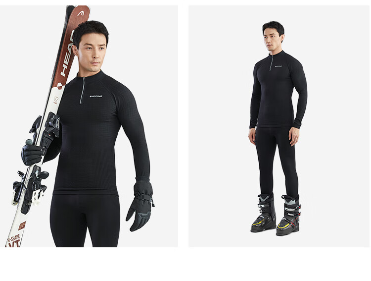 SURPINE 25 Winter New Wing Motion Series Merino Wool Dynamic Thermal Moisture-Wicking Shirt Men Arctic Gray L 5