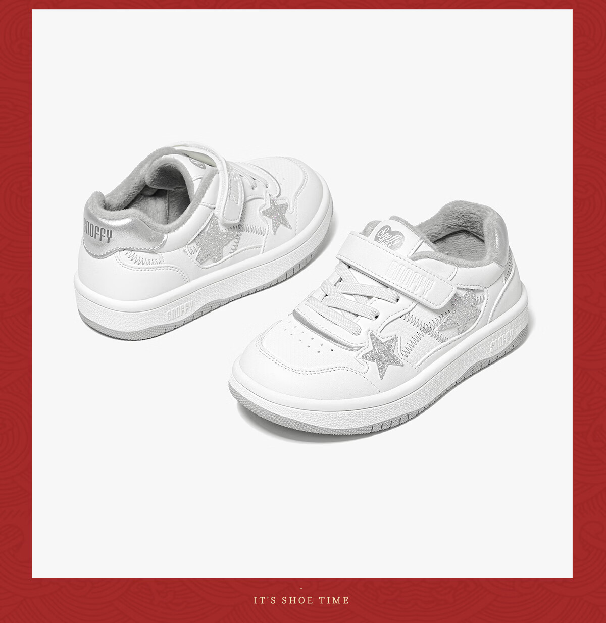 Snoffy Kids Sports Shoes Spring Autumn Girls White Casual Sneakers Fashion Star Milan White Size 32 10